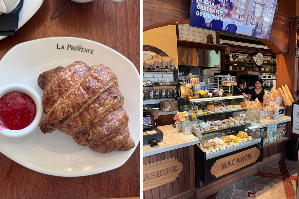 La Provence croissant and interior